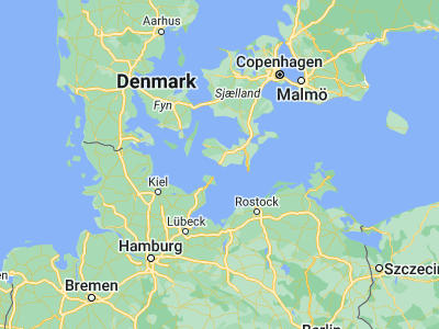 Map showing location of Rødbyhavn (54.65442, 11.35203)