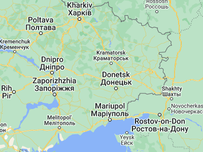 Map showing location of Rodinskoye (48.35199, 37.20602)
