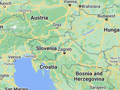 Map showing location of Rogaška Slatina (46.2375, 15.63972)