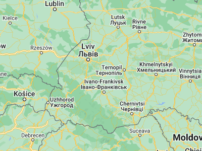 Map showing location of Rogatin (49.409, 24.60926)