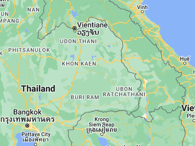 Map showing location of Roi Et (16.0567, 103.65309)
