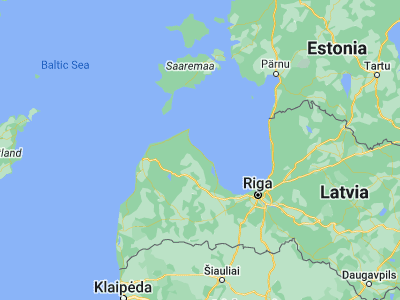 Map showing location of Roja (57.5, 22.81667)