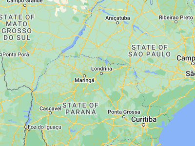 Map showing location of Rolândia (-23.30972, -51.36917)
