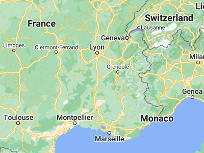 Map showing location of Romans-sur-Isère (45.04639, 5.0562)