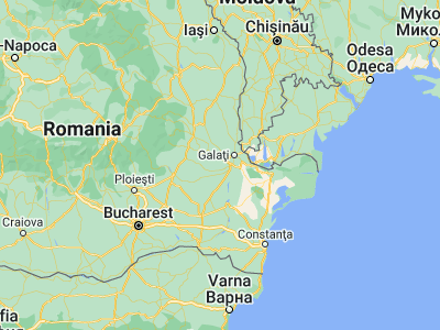Map showing location of Romanu (45.28333, 27.73333)