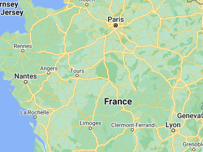 Map showing location of Romorantin-Lanthenay (47.36667, 1.75)
