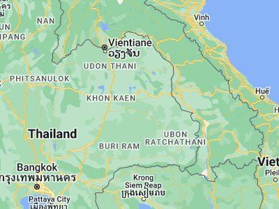 Map showing location of Rong Kham (16.26943, 103.74689)