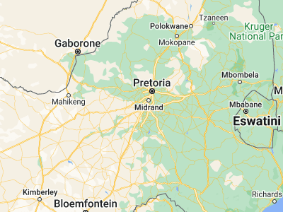 Map showing location of Roodepoort (-26.1625, 27.8725)