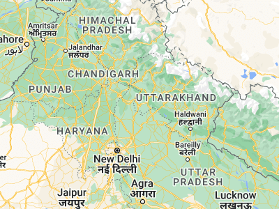 Map showing location of Roorkee (29.86313, 77.89126)
