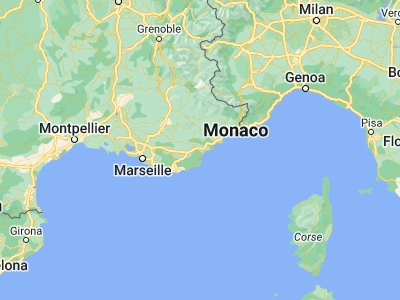 Map showing location of Roquebrune-sur-Argens (43.43333, 6.63333)