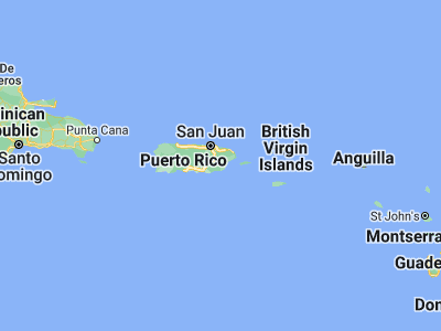 Map showing location of Rosa Sanchez (18.06163, -65.9135)
