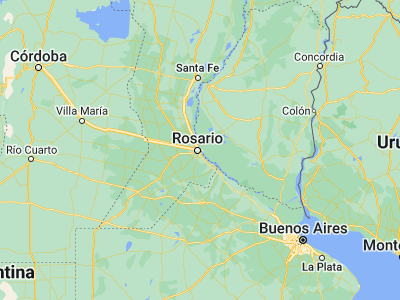 Map showing location of Rosario (-32.94682, -60.63932)