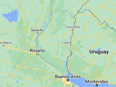 Map showing location of Rosario del Tala (-32.30286, -59.14545)