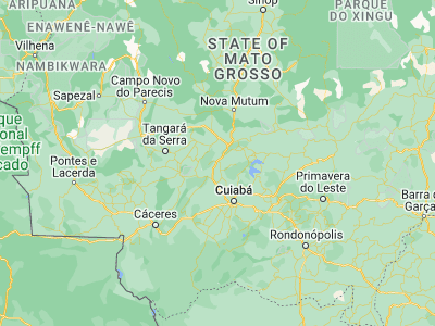 Map showing location of Rosário Oeste (-14.83611, -56.4275)