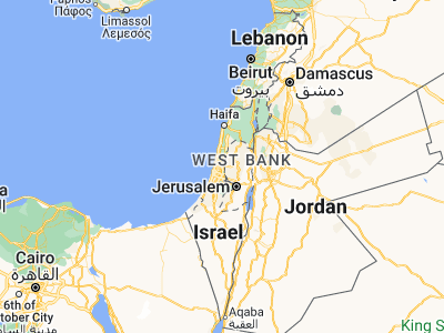 Map showing location of Rosh Ha‘Ayin (32.09417, 34.94583)