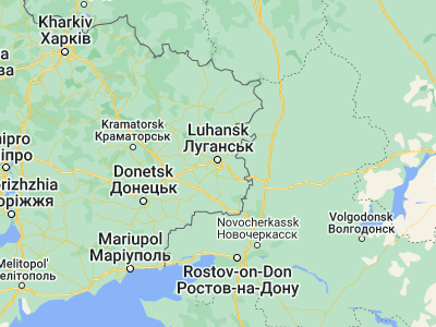 Map showing location of Roskoshnoye (48.50743, 39.30036)
