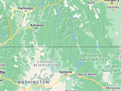 Map showing location of Rossland (49.08313, -117.80224)