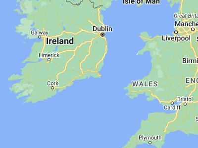 Map showing location of Rosslare (52.27583, -6.38444)