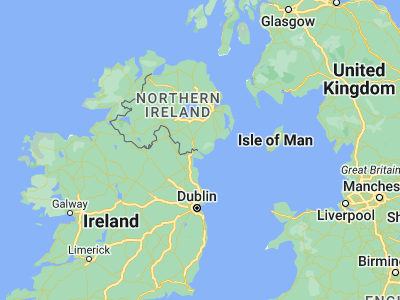 Map showing location of Rostrevor (54.1, -6.2)