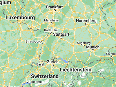 Map showing location of Rottenburg (48.47629, 8.93528)