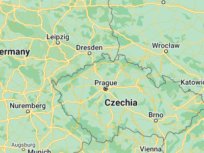 Map showing location of Roudnice nad Labem (50.42528, 14.26175)