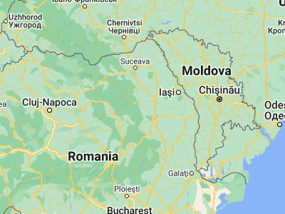 Map showing location of Roznov (46.83333, 26.51667)