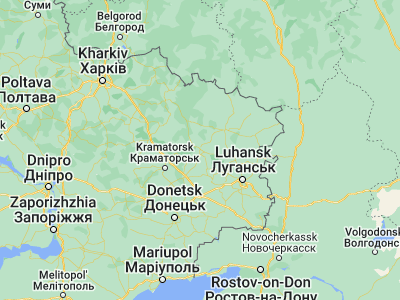 Map showing location of Rubizhne (49.01229, 38.37967)