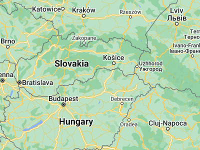 Map showing location of Rudabánya (48.38333, 20.63333)