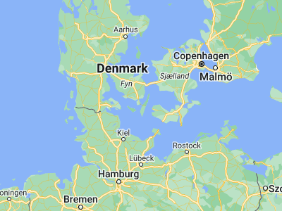 Map showing location of Rudkøbing (54.93639, 10.71019)