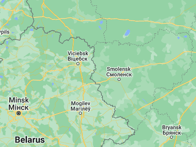 Map showing location of Rudnya (54.94698, 31.0934)