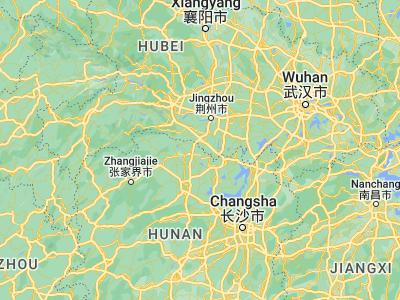 Map showing location of Rudong (29.73333, 111.98333)