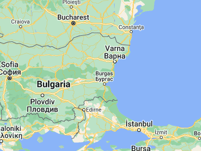 Map showing location of Ruen (42.8, 27.28333)