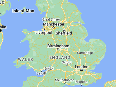 Map showing location of Rugeley (52.7593, -1.93694)