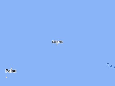 Map showing location of Rumung (9.622, 138.154)