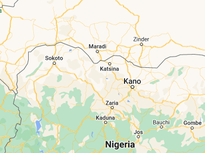 Map showing location of Runka (12.44788, 7.30918)