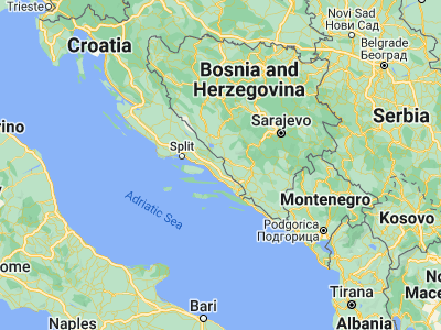 Map showing location of Runović (43.37667, 17.23667)