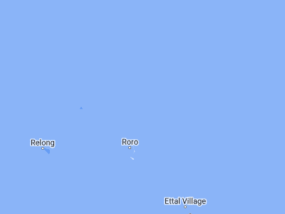 Map showing location of Ruo (8.609, 152.2455)