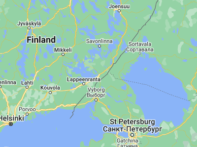 Map showing location of Ruokolahti (61.28333, 28.83333)