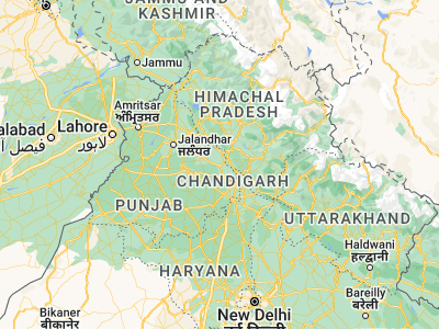 Map showing location of Rūpnagar (30.96878, 76.52557)