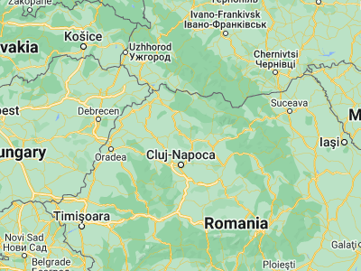 Map showing location of Rus (47.28333, 23.6)