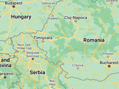Map showing location of Rusca Montană (45.56667, 22.45)