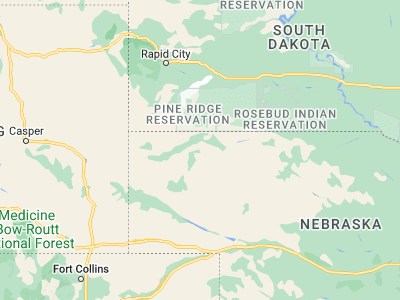 Map showing location of Rushville (42.71832, -102.46406)