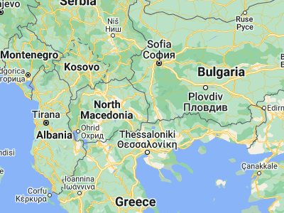 Map showing location of Rusinovo (41.68333, 22.80833)