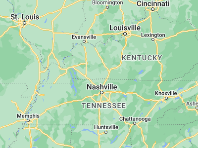 Map showing location of Russellville (36.84532, -86.88722)