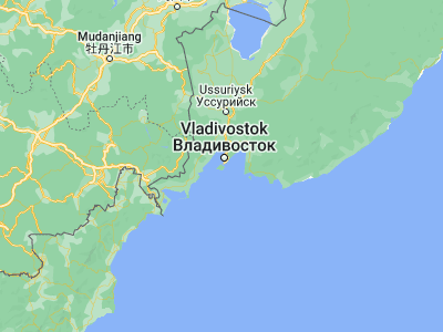 Map showing location of Russkiy (43.0224, 131.8601)