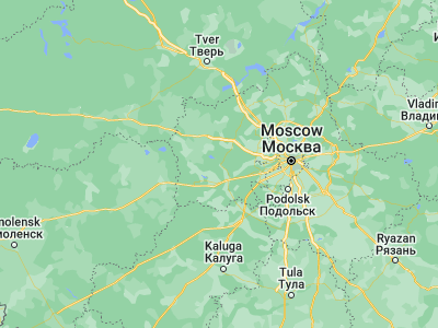 Map showing location of Ruza (55.69898, 36.19522)
