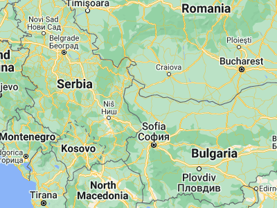 Map showing location of Ruzhintsi (43.62333, 22.83083)