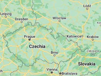 Map showing location of Rychnov nad Kněžnou (50.16284, 16.27488)