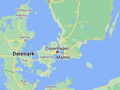 Map showing location of Rydebäck (55.96667, 12.76667)