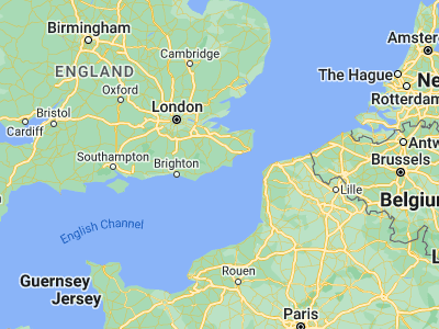 Map showing location of Rye (50.95114, 0.7337)